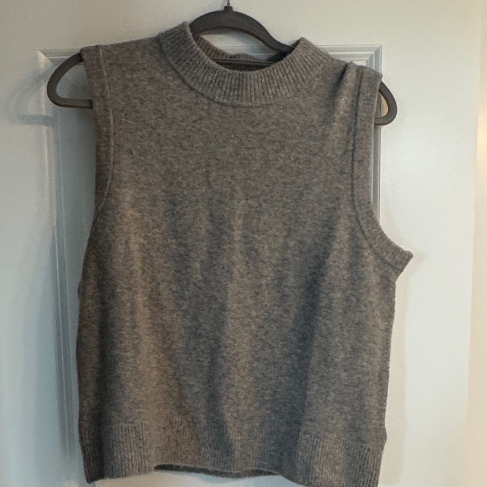 J. Crew Extra-Soft Gray Knit Top